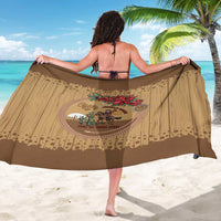 Cowboy Christmas Sarong Giddy Up Jingle Horse Brown Version - Wonder Print Shop