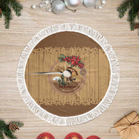 Cowboy Christmas Tree Skirt Giddy Up Jingle Horse Brown Version - Wonder Print Shop
