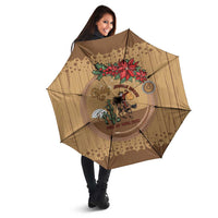 Cowboy Christmas Umbrella Giddy Up Jingle Horse Brown Version - Wonder Print Shop