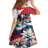 Austria Black Eagle Family Matching Long Sleeve Bodycon Dress and Hawaiian Shirt Edelweiss with Austrian Flag - Wonder Print Shop