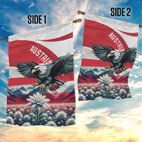 Austria Black Eagle Garden Flag Edelweiss with Austrian Flag - Wonder Print Shop