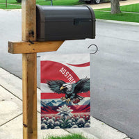 Austria Black Eagle Garden Flag Edelweiss with Austrian Flag - Wonder Print Shop