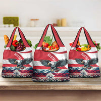 Austria Black Eagle Grocery Bag Edelweiss with Austrian Flag