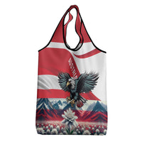 Austria Black Eagle Grocery Bag Edelweiss with Austrian Flag