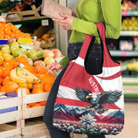 Austria Black Eagle Grocery Bag Edelweiss with Austrian Flag