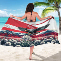 Austria Black Eagle Sarong Edelweiss with Austrian Flag - Wonder Print Shop