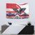 Austria Black Eagle Tapestry Edelweiss with Austrian Flag - Wonder Print Shop
