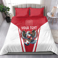 Custom Austria Football Bedding Set Das Team With Eagle Mascot - Wonder Print Shop