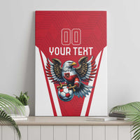 Custom Austria Football Canvas Wall Art Das Team With Eagle Mascot - Wonder Print Shop