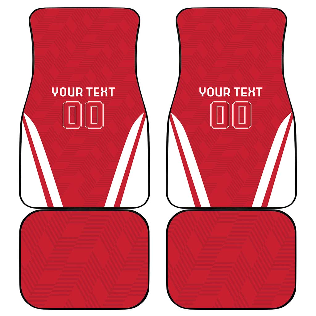 Custom Austria Football Car Mats Das Team With Eagle Mascot - Wonder Print Shop