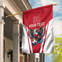 Custom Austria Football Garden Flag Das Team With Eagle Mascot - Wonder Print Shop