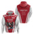 Custom Austria Football Hoodie Das Team With Eagle Mascot - Wonder Print Shop