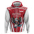 Custom Austria Football Hoodie Das Team With Eagle Mascot - Wonder Print Shop