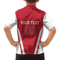 Custom Austria Football Kid Hawaiian Shirt Das Team With Eagle Mascot - Wonder Print Shop