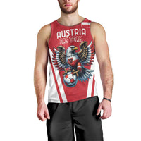 Custom Austria Football Men Tank Top Das Team With Eagle Mascot - Wonder Print Shop