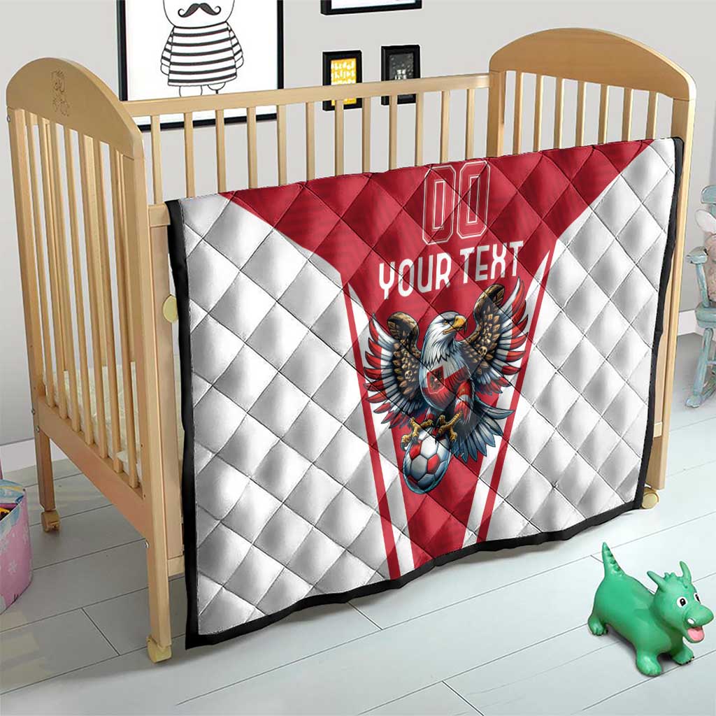 Custom Austria Football Quilt Das Team With Eagle Mascot - Wonder Print Shop