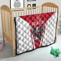 Custom Austria Football Quilt Das Team With Eagle Mascot - Wonder Print Shop