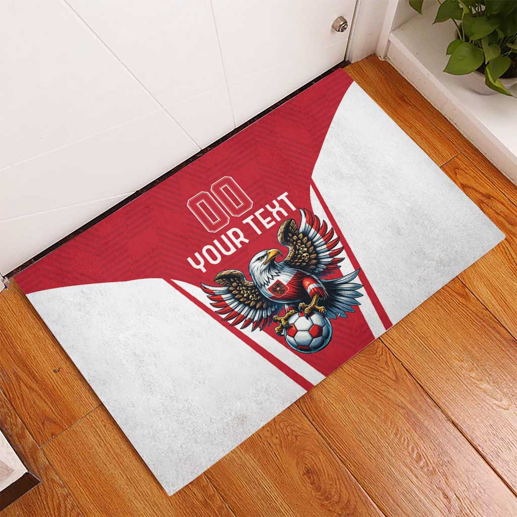 Custom Austria Football Rubber Doormat Das Team With Eagle Mascot - Wonder Print Shop