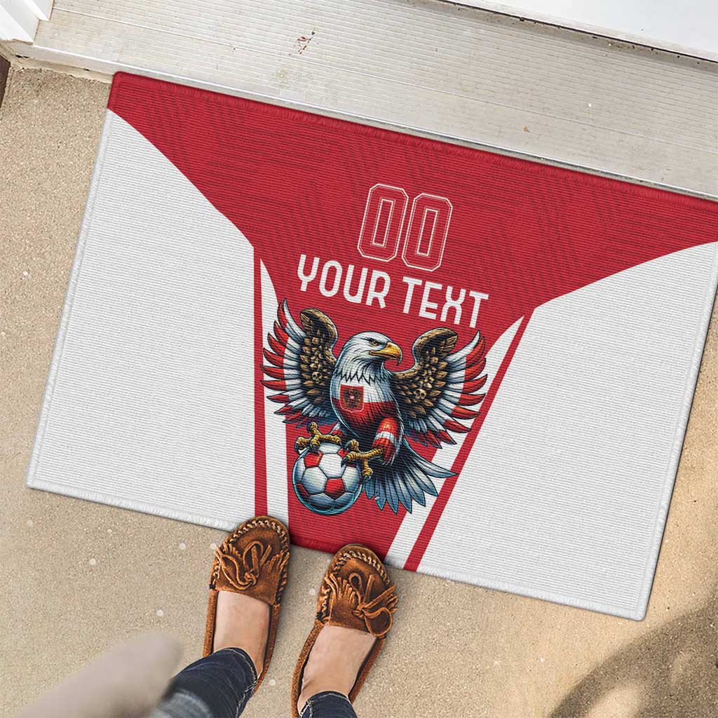 Custom Austria Football Rubber Doormat Das Team With Eagle Mascot - Wonder Print Shop