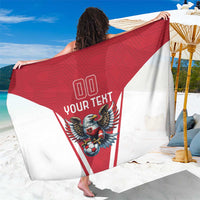 Custom Austria Football Sarong Das Team With Eagle Mascot - Wonder Print Shop