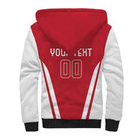 Custom Austria Football Sherpa Hoodie Das Team With Eagle Mascot - Wonder Print Shop