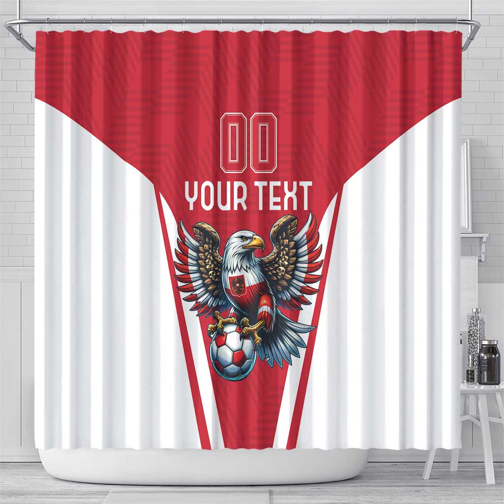 Custom Austria Football Shower Curtain Das Team With Eagle Mascot