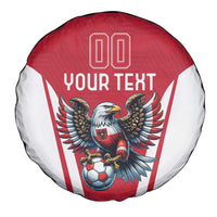 Custom Austria Football Spare Tire Cover Das Team With Eagle Mascot - Wonder Print Shop