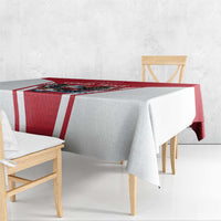 Custom Austria Football Tablecloth Das Team With Eagle Mascot - Wonder Print Shop