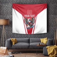 Custom Austria Football Tapestry Das Team With Eagle Mascot - Wonder Print Shop