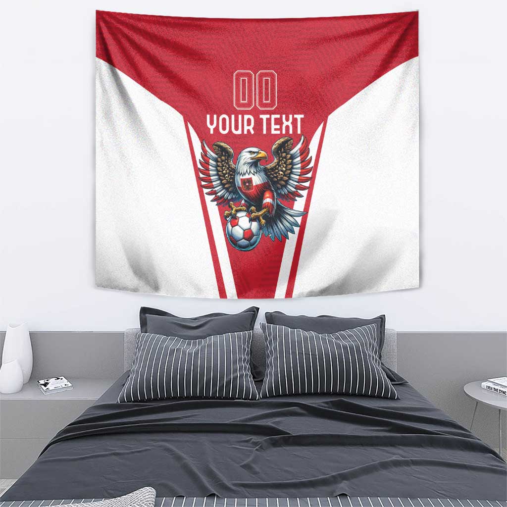 Custom Austria Football Tapestry Das Team With Eagle Mascot - Wonder Print Shop