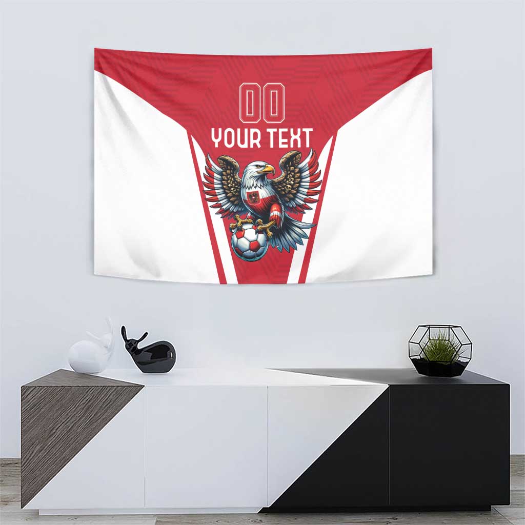 Custom Austria Football Tapestry Das Team With Eagle Mascot - Wonder Print Shop