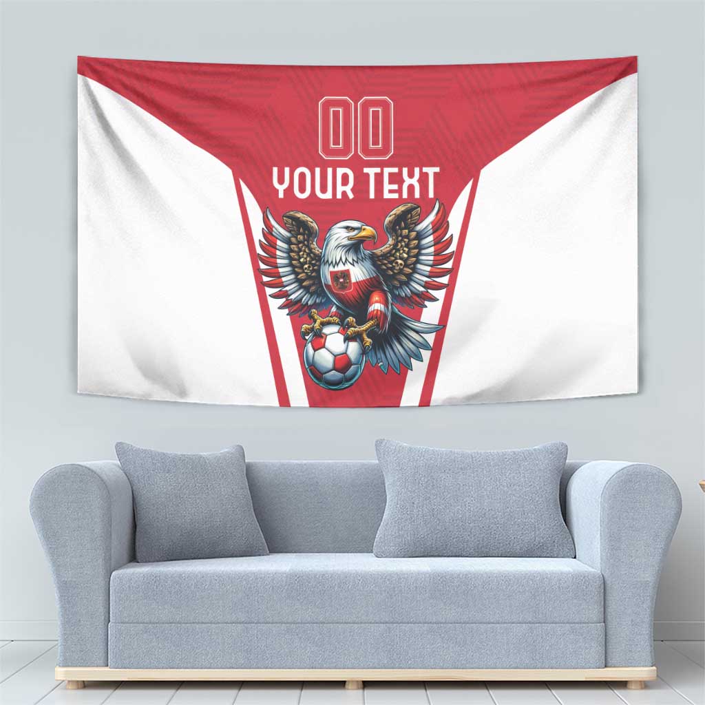 Custom Austria Football Tapestry Das Team With Eagle Mascot - Wonder Print Shop