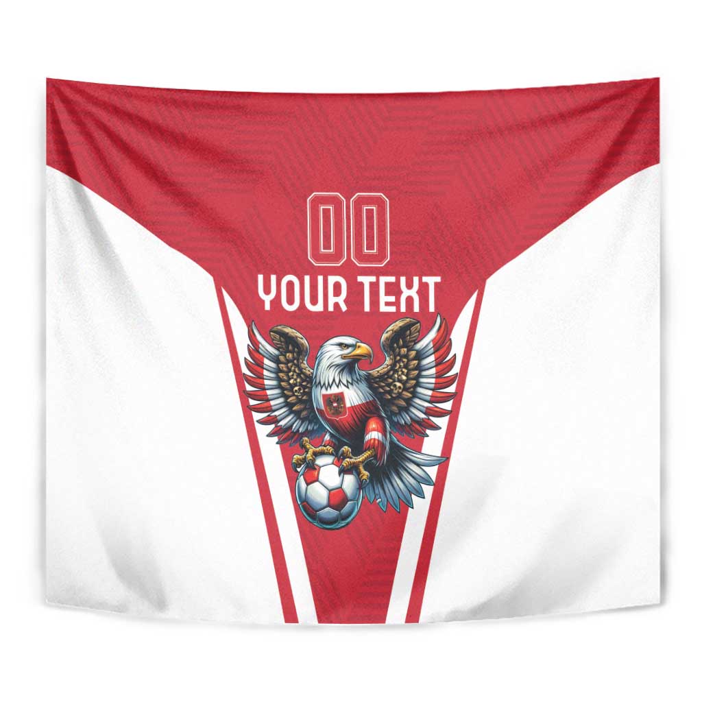 Custom Austria Football Tapestry Das Team With Eagle Mascot - Wonder Print Shop