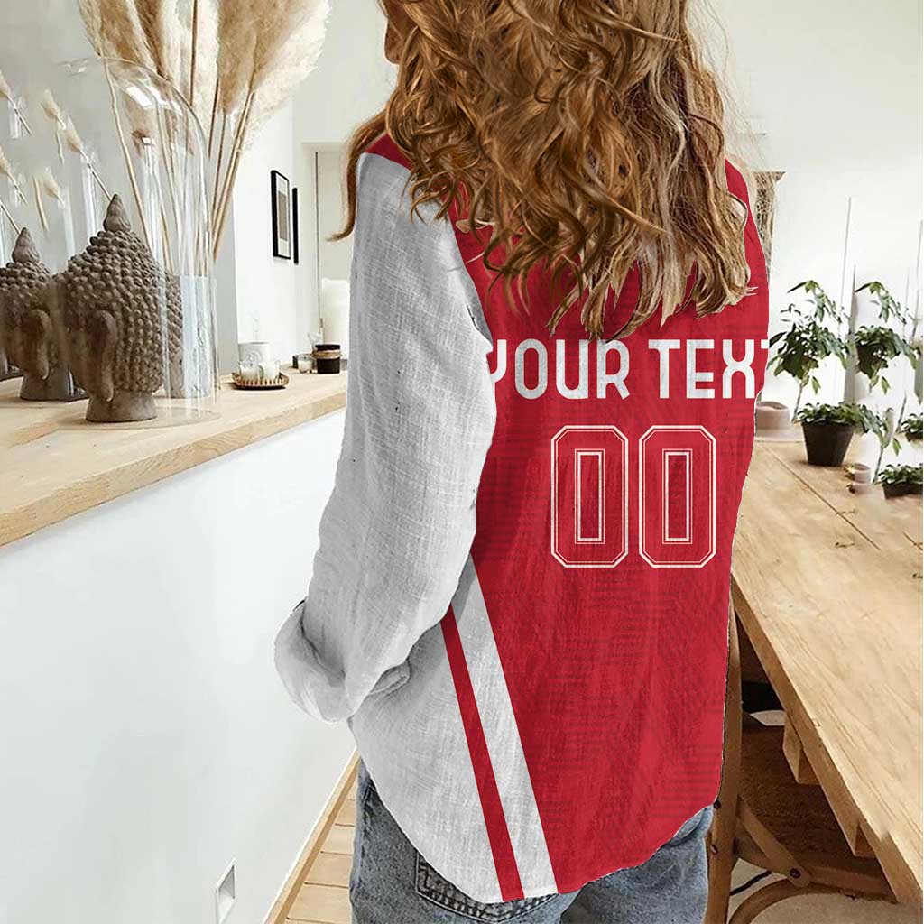 Custom Austria Football Women Casual Shirt Das Team With Eagle Mascot - Wonder Print Shop