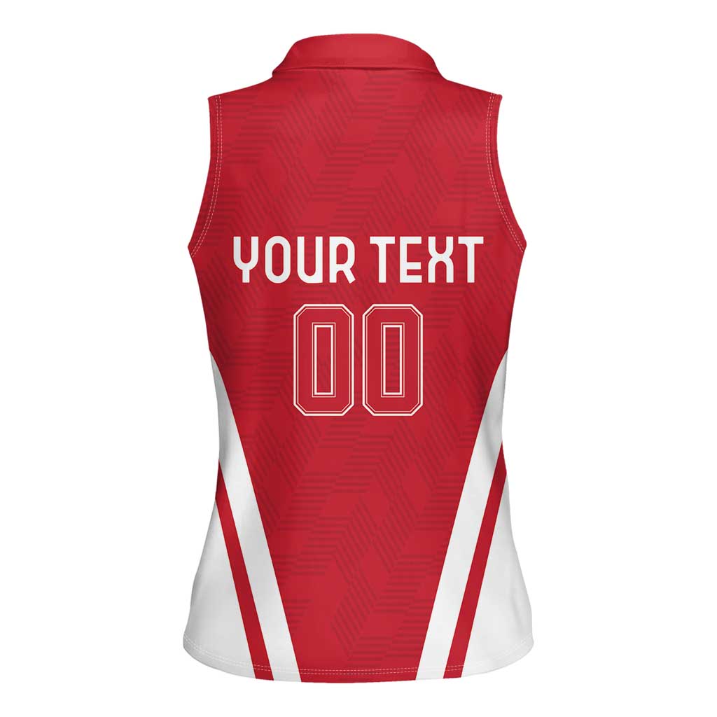 Custom Austria Football Women Sleeveless Polo Shirt Das Team With Eagle Mascot - Wonder Print Shop