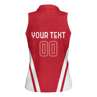 Custom Austria Football Women Sleeveless Polo Shirt Das Team With Eagle Mascot - Wonder Print Shop