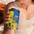 Ukraine Statehood Day 1918 4 in 1 Can Cooler Tumbler Coat Of Arms With Ukrainian Folk Pattern