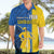 Ukraine Statehood Day 1918 Hawaiian Shirt Coat Of Arms With Ukrainian Folk Pattern