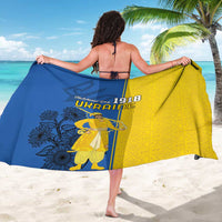 Ukraine Statehood Day 1918 Sarong Coat Of Arms With Ukrainian Folk Pattern