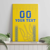 Custom Ukraine Football Canvas Wall Art Come On Zbirna Yellow Version