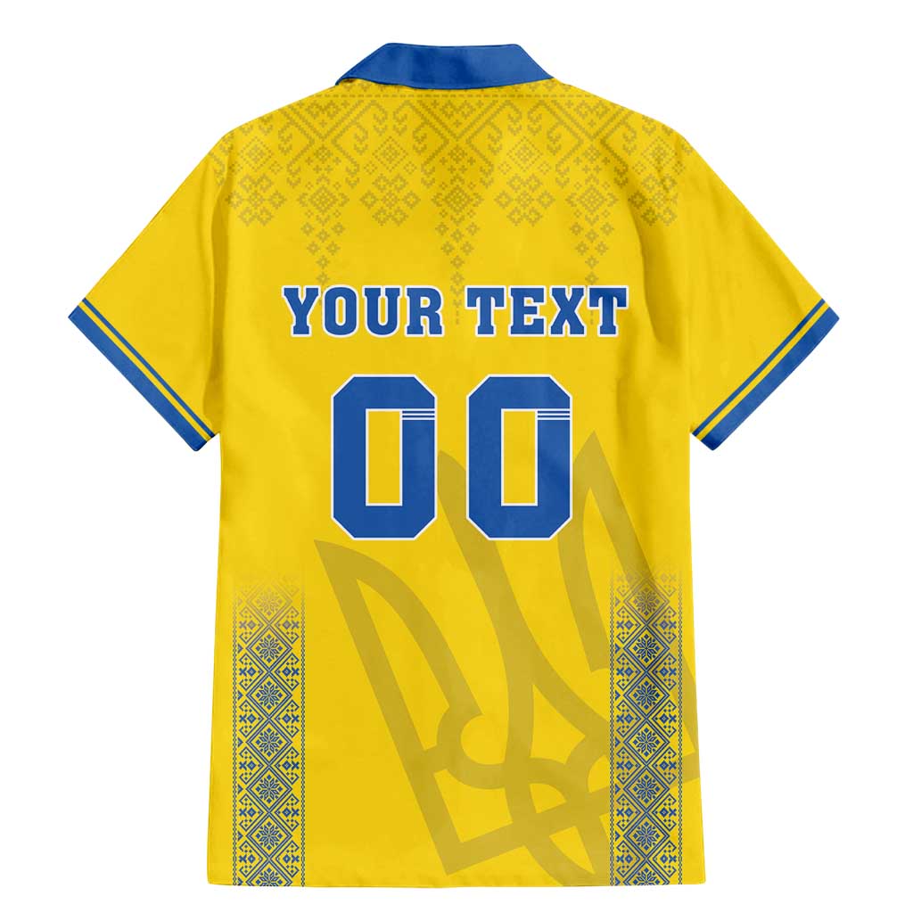 Custom Ukraine Football Family Matching Mermaid Dress and Hawaiian Shirt Come On Zbirna Yellow Version