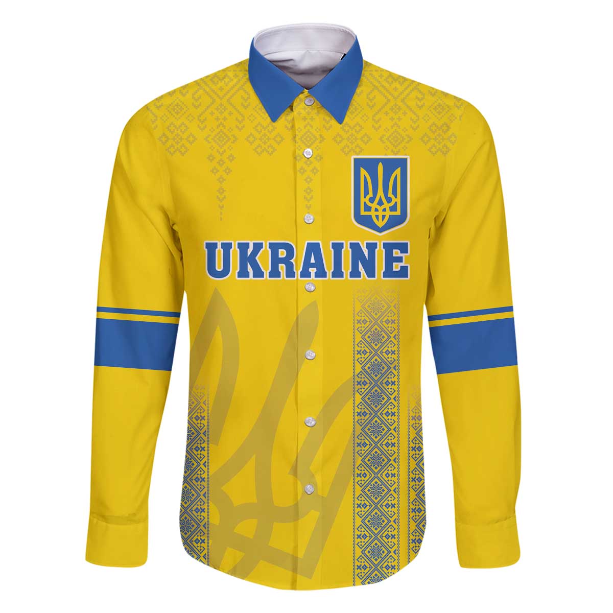 Custom Ukraine Football Family Matching Off The Shoulder Long Sleeve Dress and Hawaiian Shirt Come On Zbirna Yellow Version