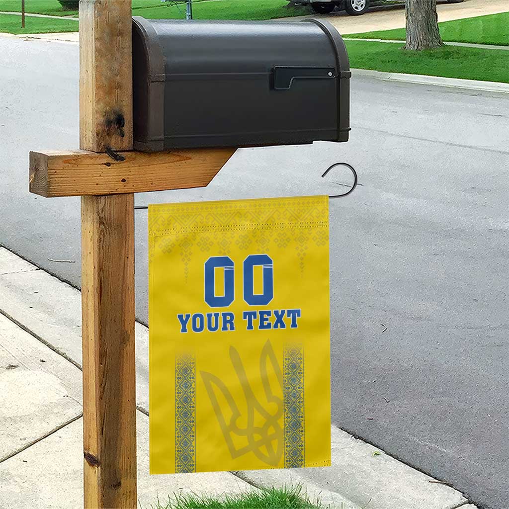 Custom Ukraine Football Garden Flag Come On Zbirna Yellow Version