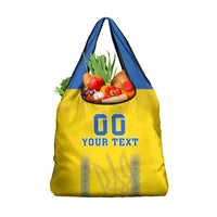 Custom Ukraine Football Grocery Bag Come On Zbirna Yellow Version