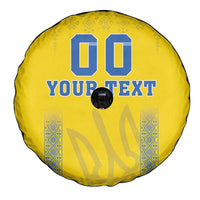 Custom Ukraine Football Spare Tire Cover Come On Zbirna Yellow Version