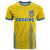 Custom Ukraine Football T Shirt Come On Zbirna Yellow Version
