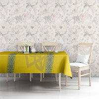 Custom Ukraine Football Tablecloth Come On Zbirna Yellow Version