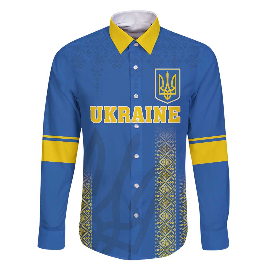 Custom Ukraine Football Family Matching Mermaid Dress and Hawaiian Shirt Come On Zbirna Blue Version