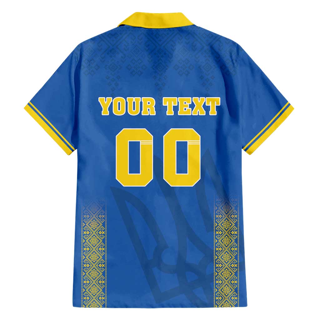 Custom Ukraine Football Hawaiian Shirt Come On Zbirna Blue Version