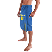 Custom Ukraine Football Lavalava Come On Zbirna Blue Version